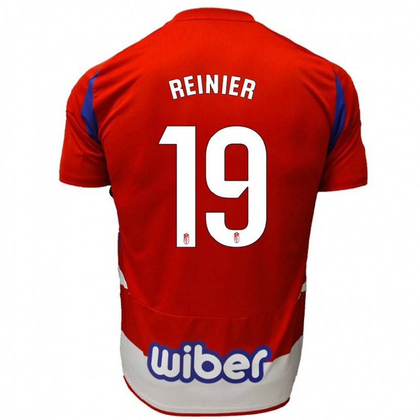 Danxen Bambino Maglia Reinier #19 Rosso Bianco Blu Kit Gara Home 2024/25 Maglietta