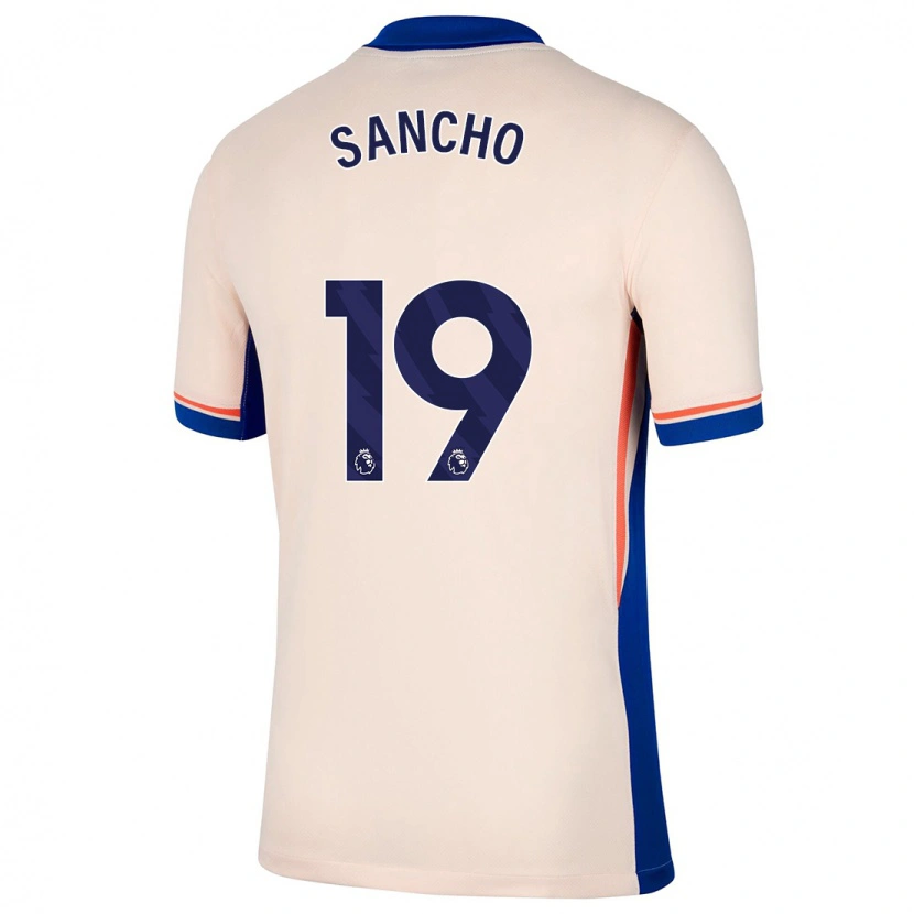 Danxen Bambino Maglia Jadon Sancho #19 Beige Chiaro Kit Gara Away 2024/25 Maglietta