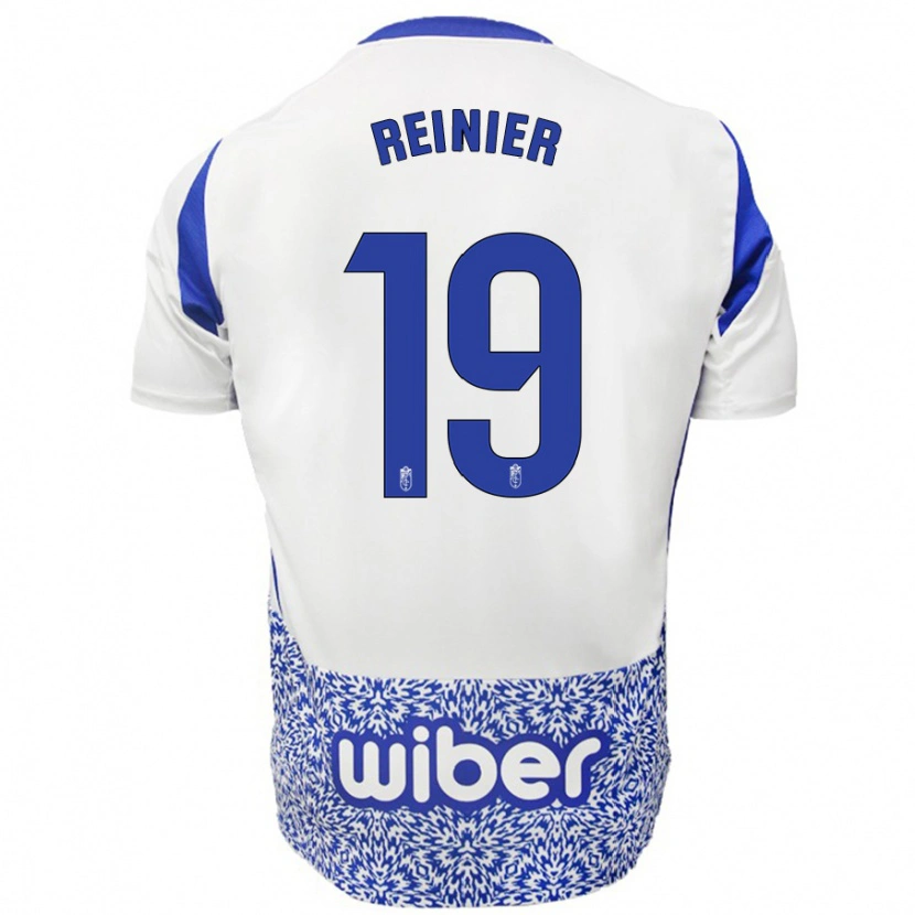 Danxen Bambino Maglia Reinier #19 Bianco Blu Kit Gara Away 2024/25 Maglietta