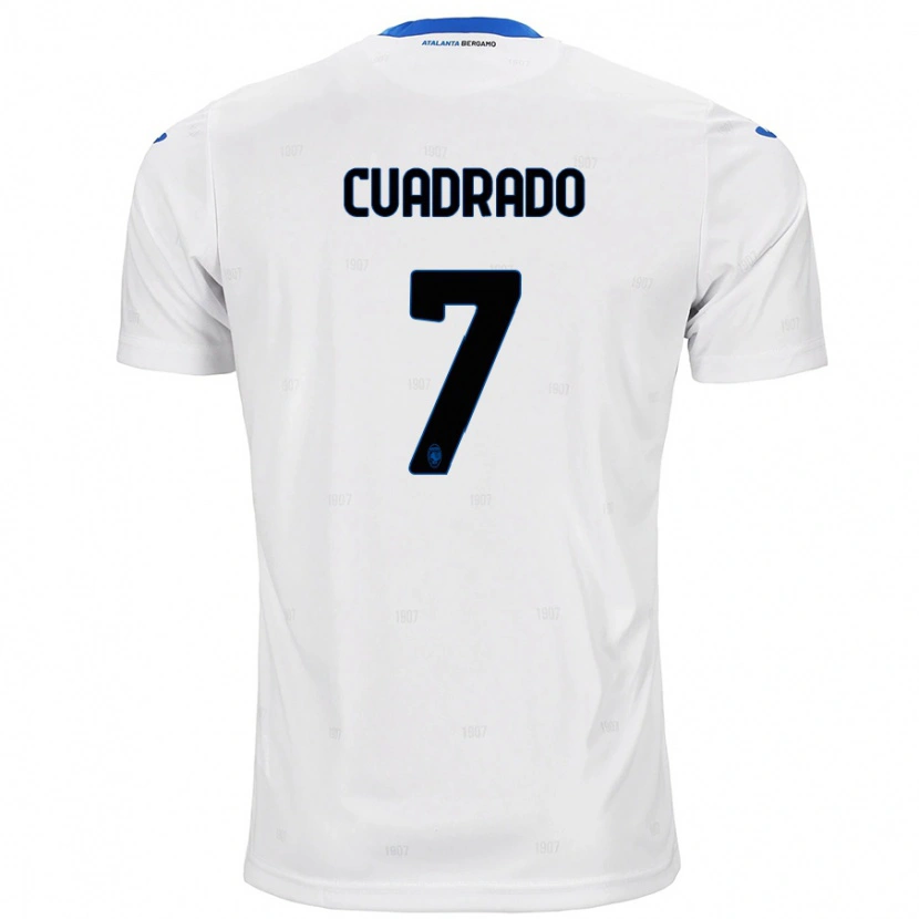 Danxen Bambino Maglia Juan Cuadrado #7 Bianco Kit Gara Away 2024/25 Maglietta