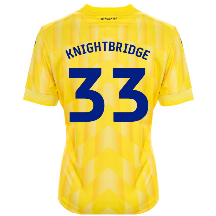 Danxen Bambino Maglia Jacob Knightbridge #33 Giallo Kit Gara Home 2024/25 Maglietta