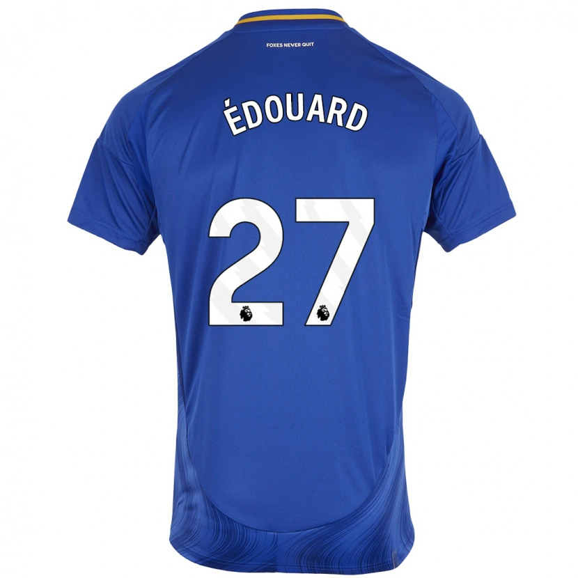 Danxen Bambino Maglia Odsonne Edouard #27 Blu Bianco Kit Gara Home 2024/25 Maglietta