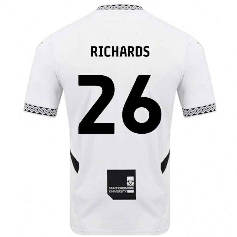 Danxen Bambino Maglia Rico Richards #26 Bianco Kit Gara Home 2024/25 Maglietta
