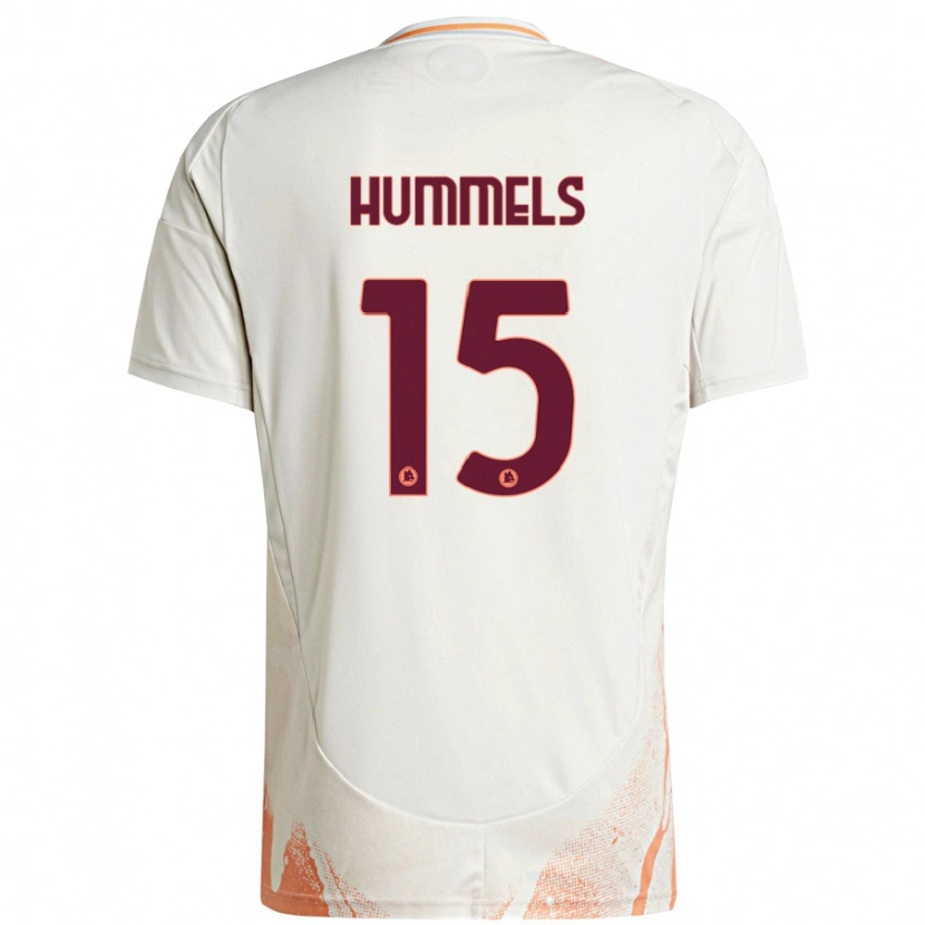 Danxen Bambino Maglia Mats Hummels #15 Crema Bianco Arancione Kit Gara Away 2024/25 Maglietta
