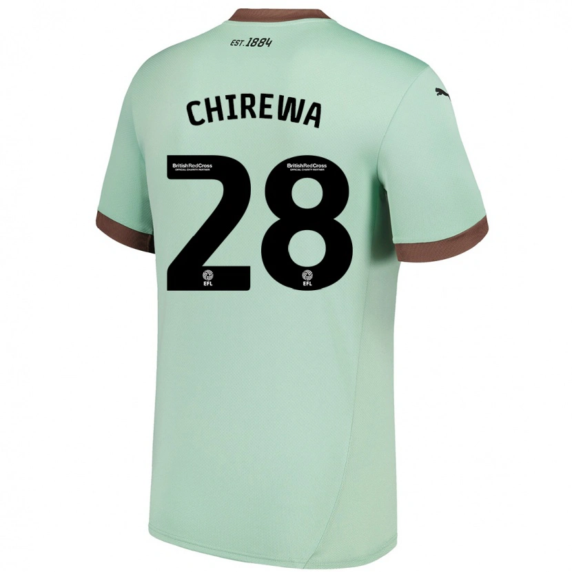 Danxen Bambino Maglia Tawanda Chirewa #28 Verde Pallido Kit Gara Away 2024/25 Maglietta