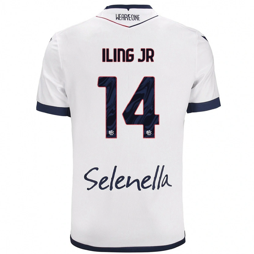 Danxen Bambino Maglia Samuel Iling-Junior #14 Bianco Blu Reale Kit Gara Away 2024/25 Maglietta
