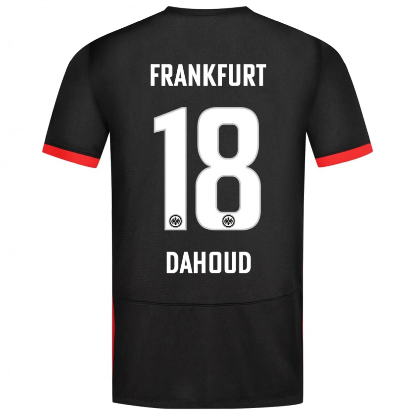 Danxen Bambino Maglia Mahmoud Dahoud #18 Nero Kit Gara Away 2024/25 Maglietta
