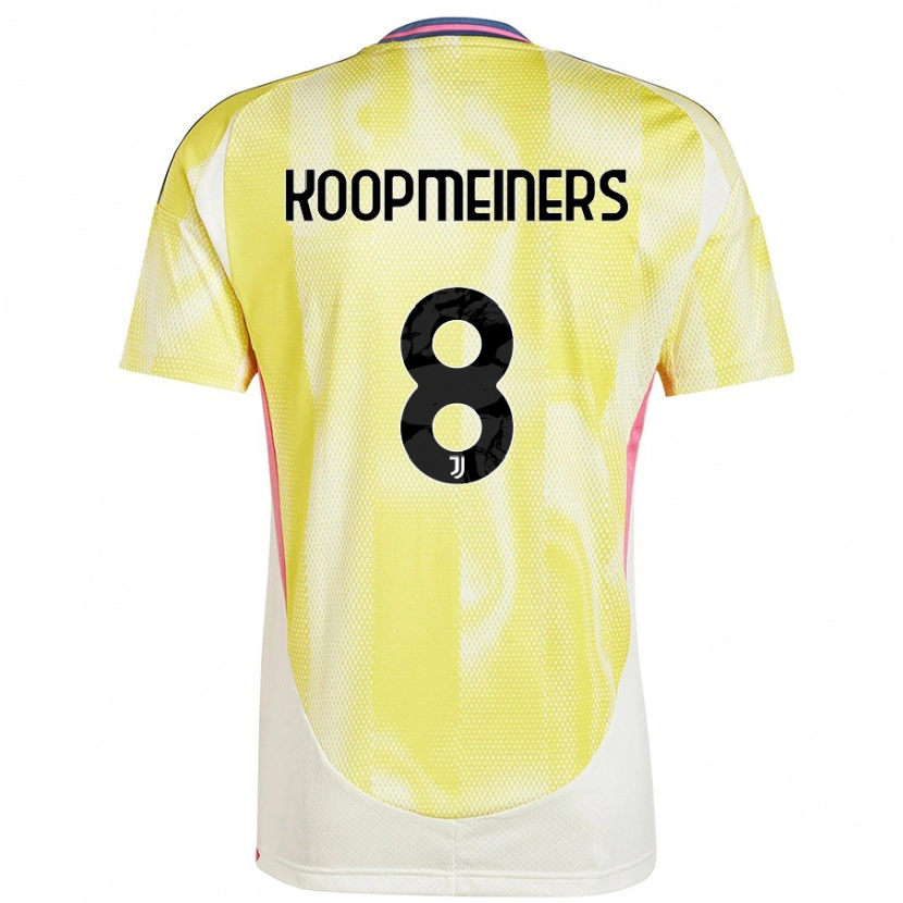 Danxen Bambino Maglia Teun Koopmeiners #8 Giallo Solare Kit Gara Away 2024/25 Maglietta