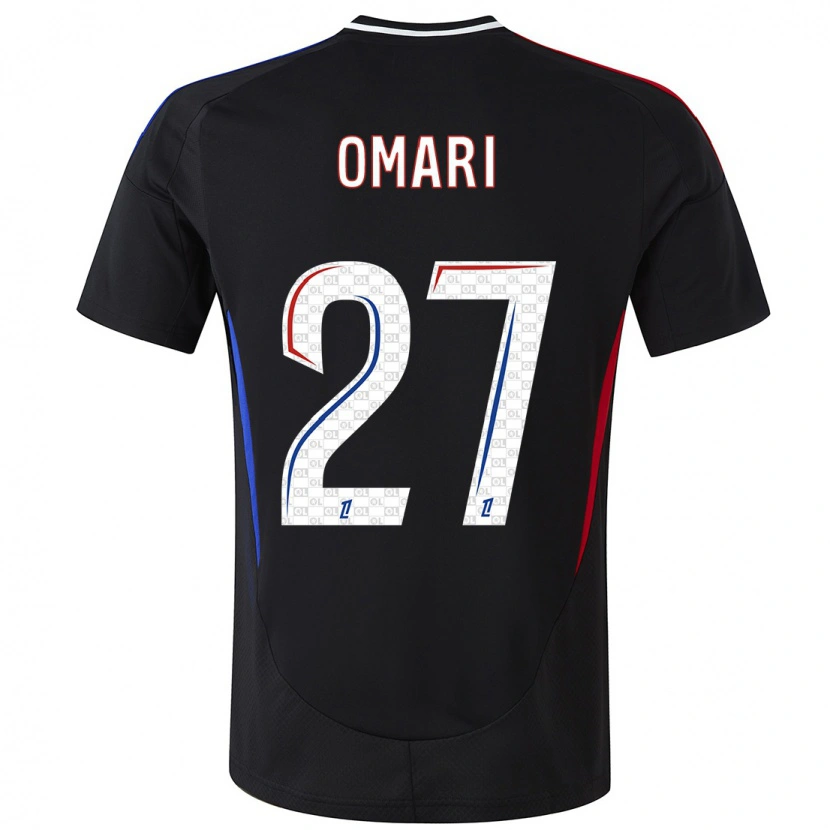 Danxen Bambino Maglia Warmed Omari #27 Nero Kit Gara Away 2024/25 Maglietta