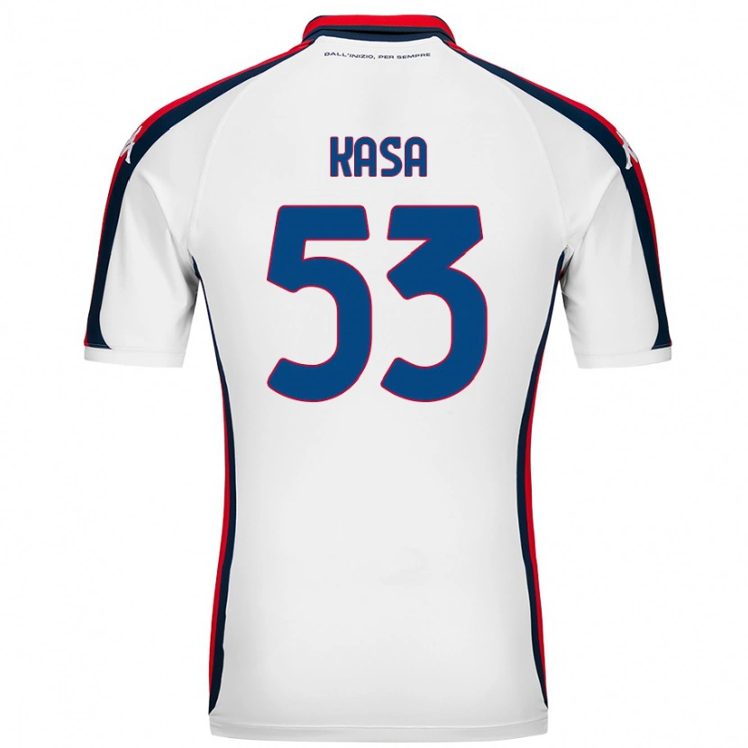 Danxen Bambino Maglia Lior Kasa #53 Bianco Kit Gara Away 2024/25 Maglietta