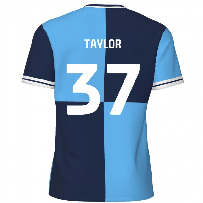 Danxen Bambino Maglia Caleb Taylor #37 Azzurro Blu Scuro Kit Gara Home 2024/25 Maglietta