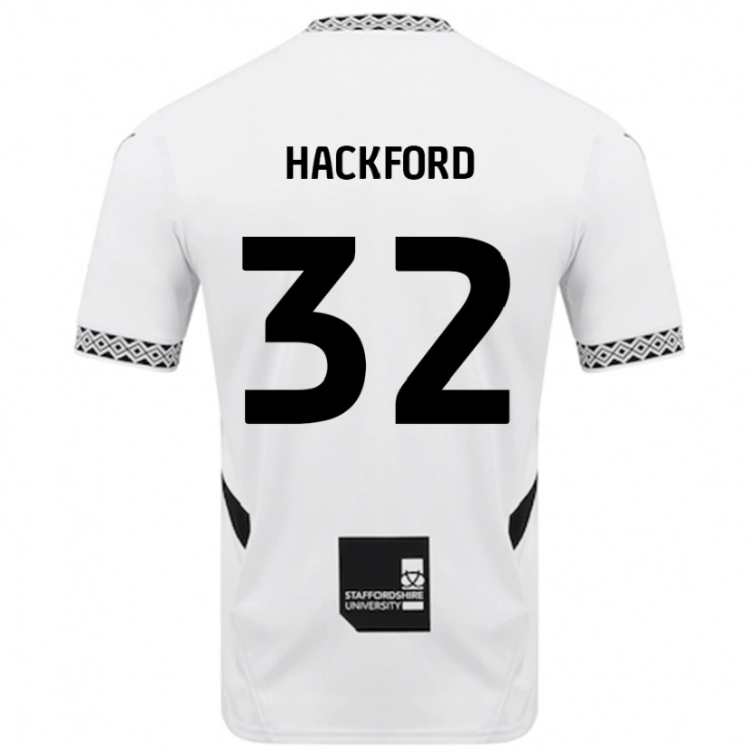 Danxen Bambino Maglia Antwoine Hackford #32 Bianco Kit Gara Home 2024/25 Maglietta