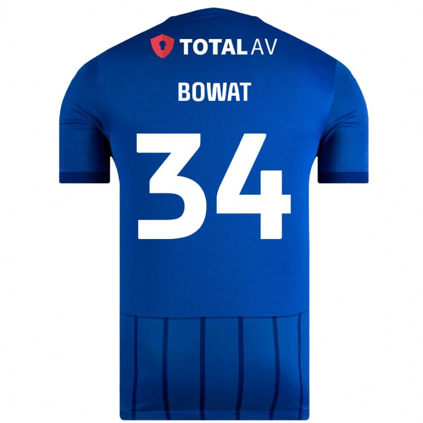 Danxen Bambino Maglia Ibane Bowat #34 Blu Kit Gara Home 2024/25 Maglietta