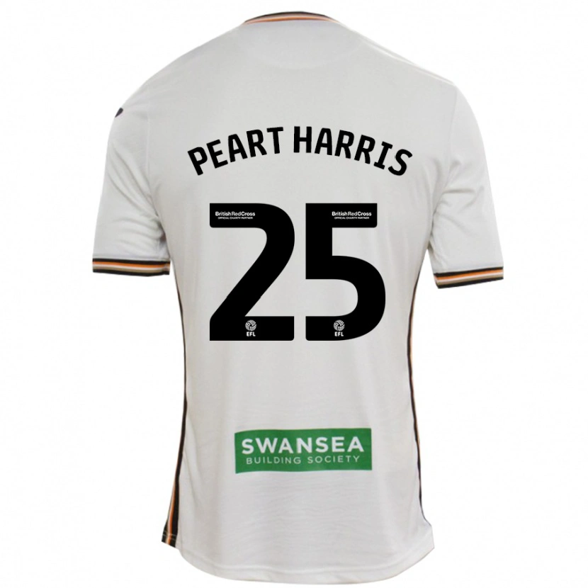 Danxen Bambino Maglia Myles Peart-Harris #25 Bianco Kit Gara Home 2024/25 Maglietta