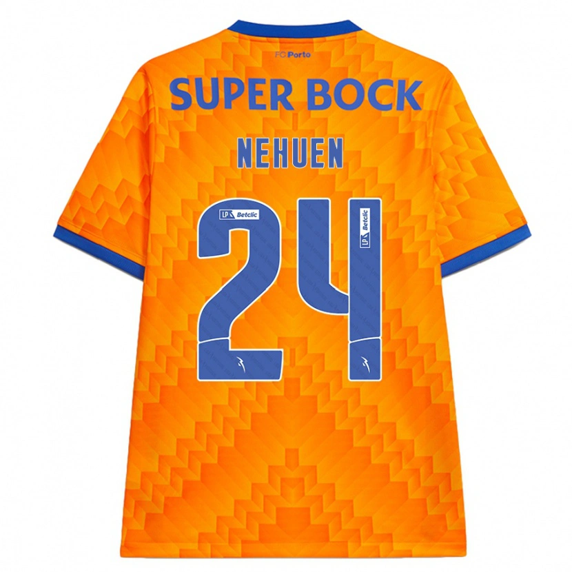 Danxen Bambino Maglia Nehuén Pérez #24 Arancione Kit Gara Away 2024/25 Maglietta