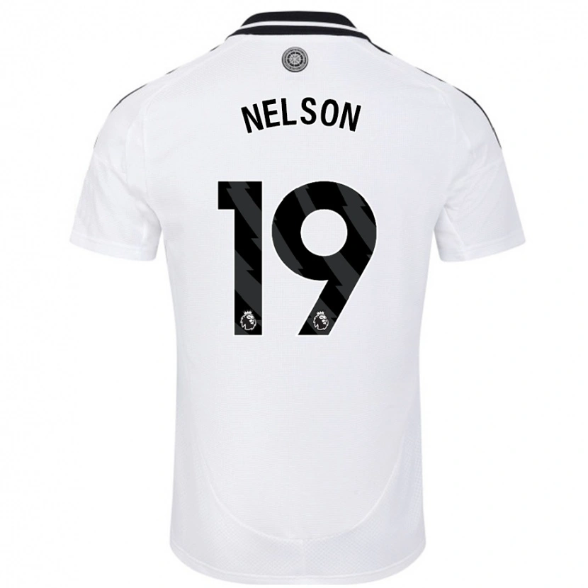 Danxen Uomo Maglia Reiss Nelson #19 Bianco Kit Gara Home 2024/25 Maglietta