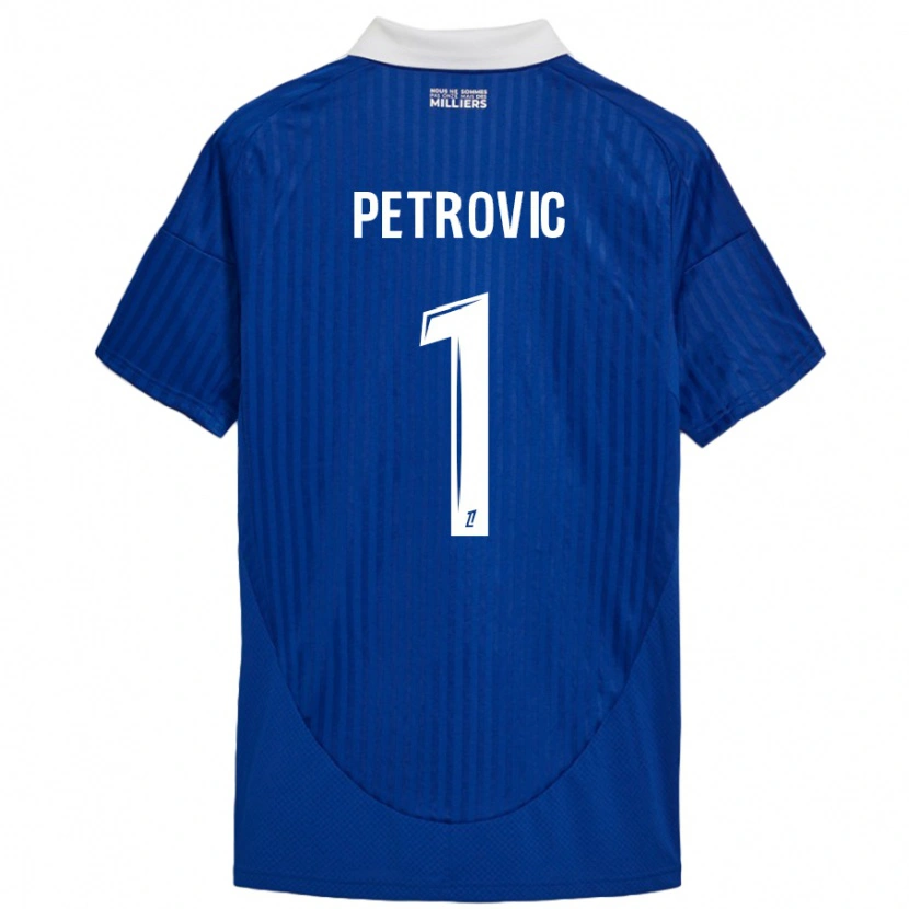 Danxen Uomo Maglia Djordje Petrovic #1 Blu Bianco Kit Gara Home 2024/25 Maglietta