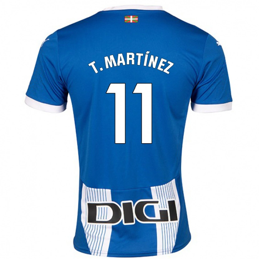 Danxen Uomo Maglia Toni Martínez #11 Blu Kit Gara Home 2024/25 Maglietta