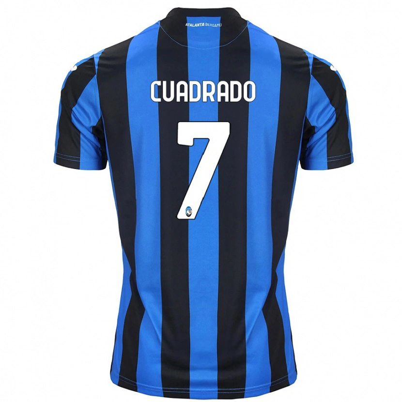 Danxen Uomo Maglia Juan Cuadrado #7 Blu Nero Kit Gara Home 2024/25 Maglietta