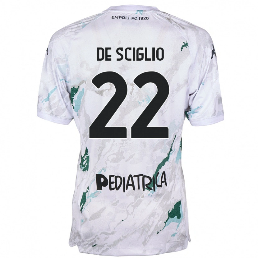 Danxen Uomo Maglia Mattia De Sciglio #22 Grigio Kit Gara Away 2024/25 Maglietta