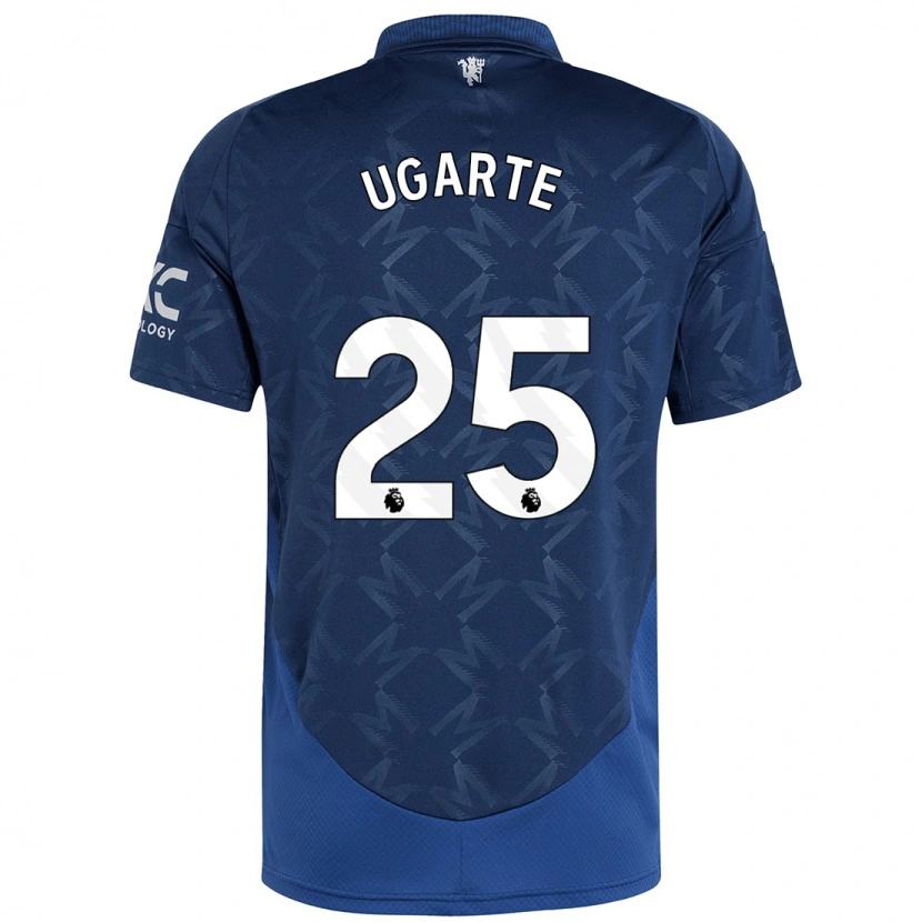 Danxen Uomo Maglia Manuel Ugarte #25 Indaco Kit Gara Away 2024/25 Maglietta