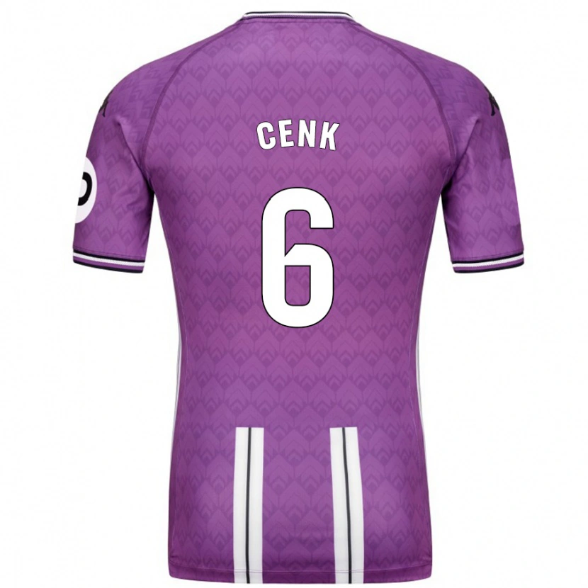 Danxen Uomo Maglia Cenk Özkacar #6 Viola Bianco Kit Gara Home 2024/25 Maglietta