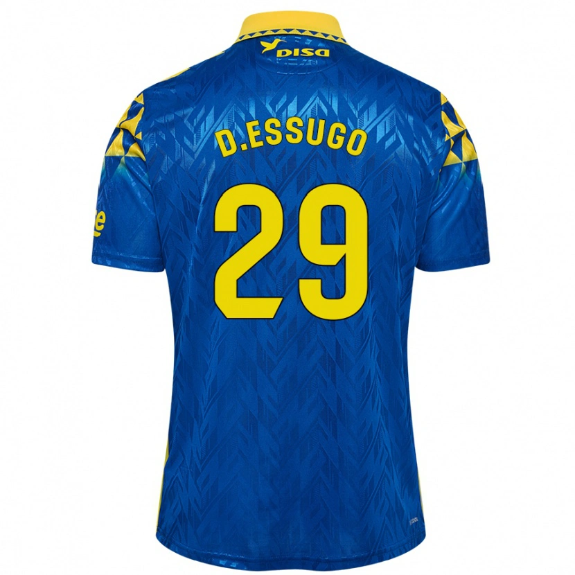 Danxen Uomo Maglia Dário Essugo #29 Blu Giallo Kit Gara Away 2024/25 Maglietta