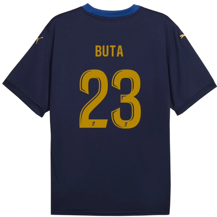 Danxen Uomo Maglia Aurélio Buta #23 Blu Navy Kit Gara Away 2024/25 Maglietta