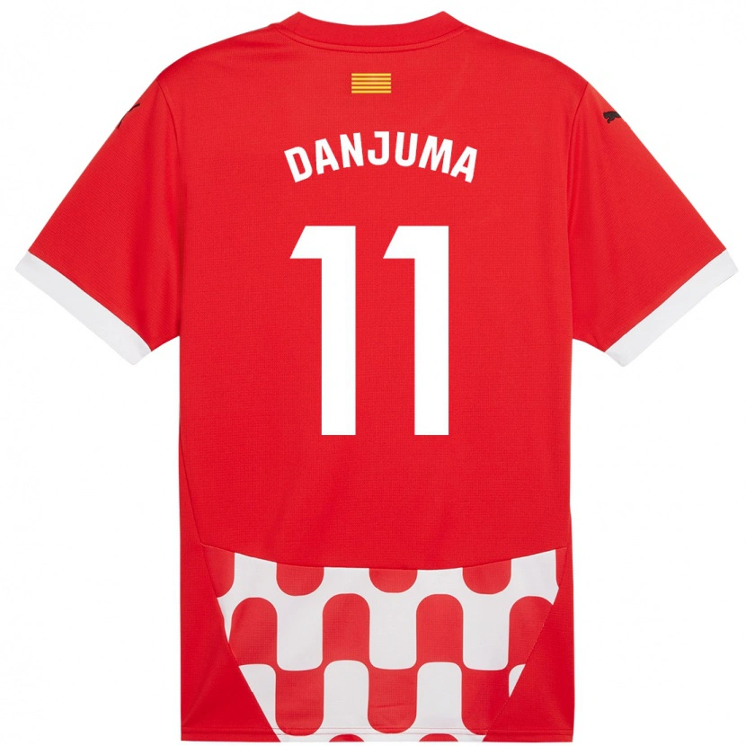 Danxen Uomo Maglia Arnaut Danjuma #11 Rosso Bianco Kit Gara Home 2024/25 Maglietta