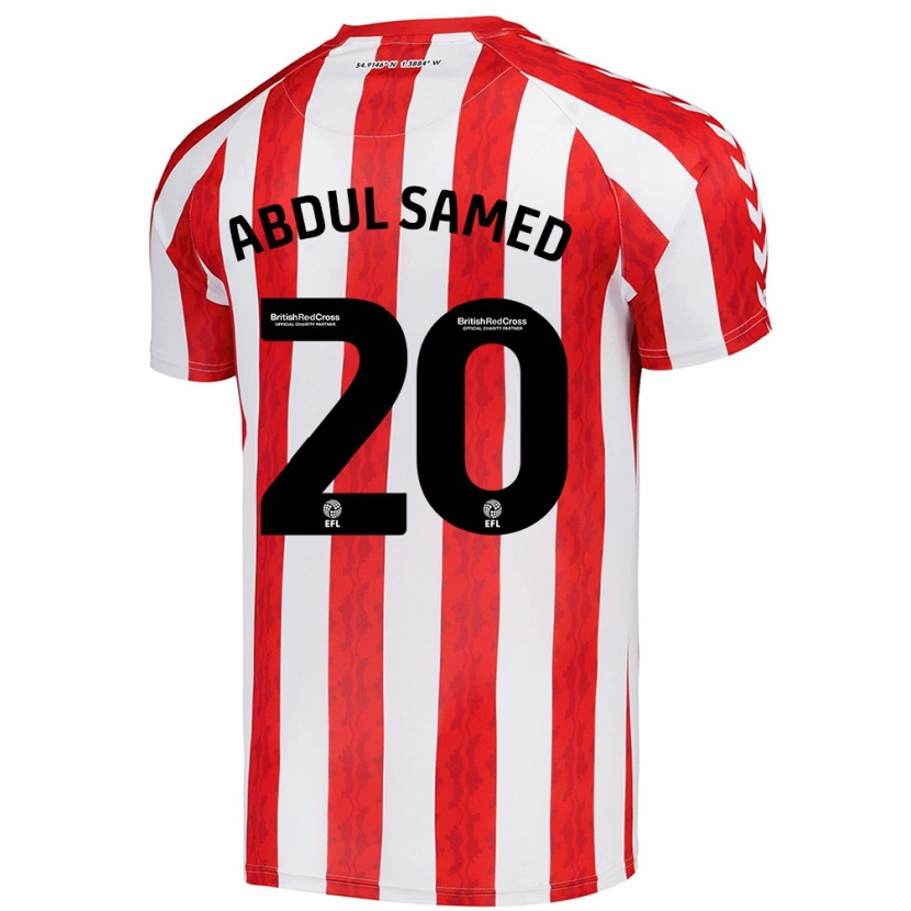 Danxen Uomo Maglia Salis Abdul Samed #20 Rosso Bianco Kit Gara Home 2024/25 Maglietta