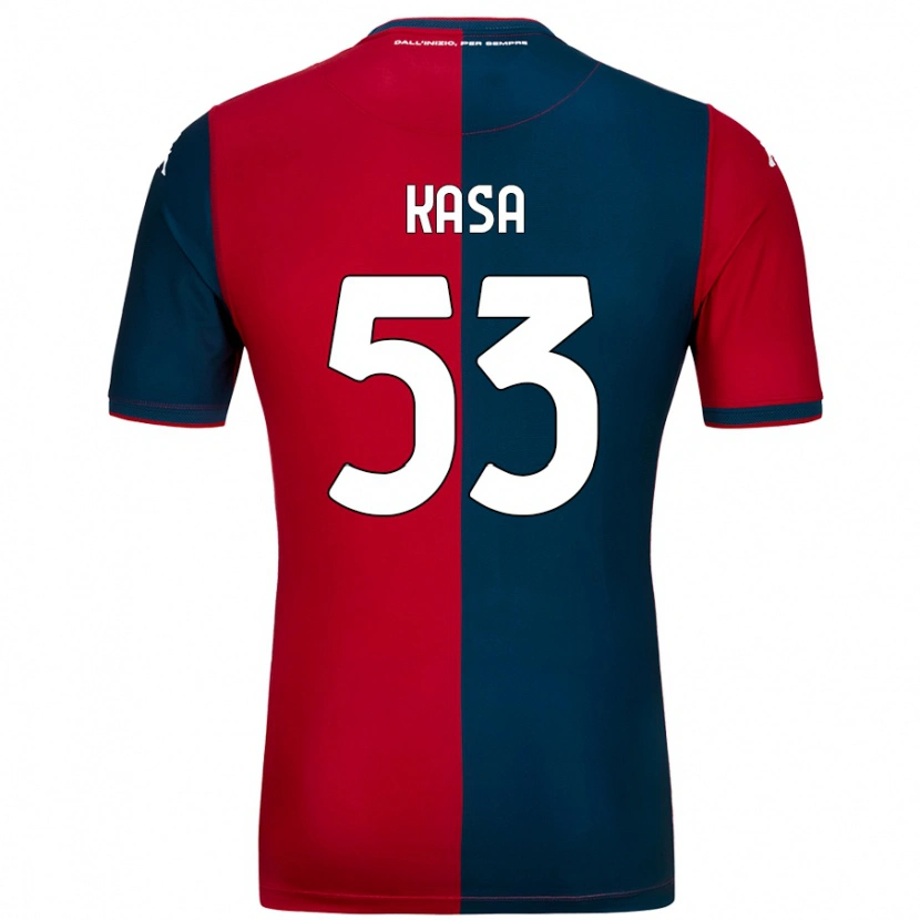 Danxen Uomo Maglia Lior Kasa #53 Rosso Blu Scuro Kit Gara Home 2024/25 Maglietta