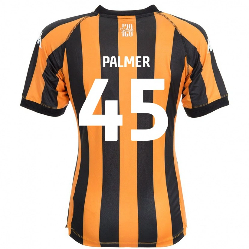 Danxen Uomo Maglia Kasey Palmer #45 Nero Ambra Kit Gara Home 2024/25 Maglietta