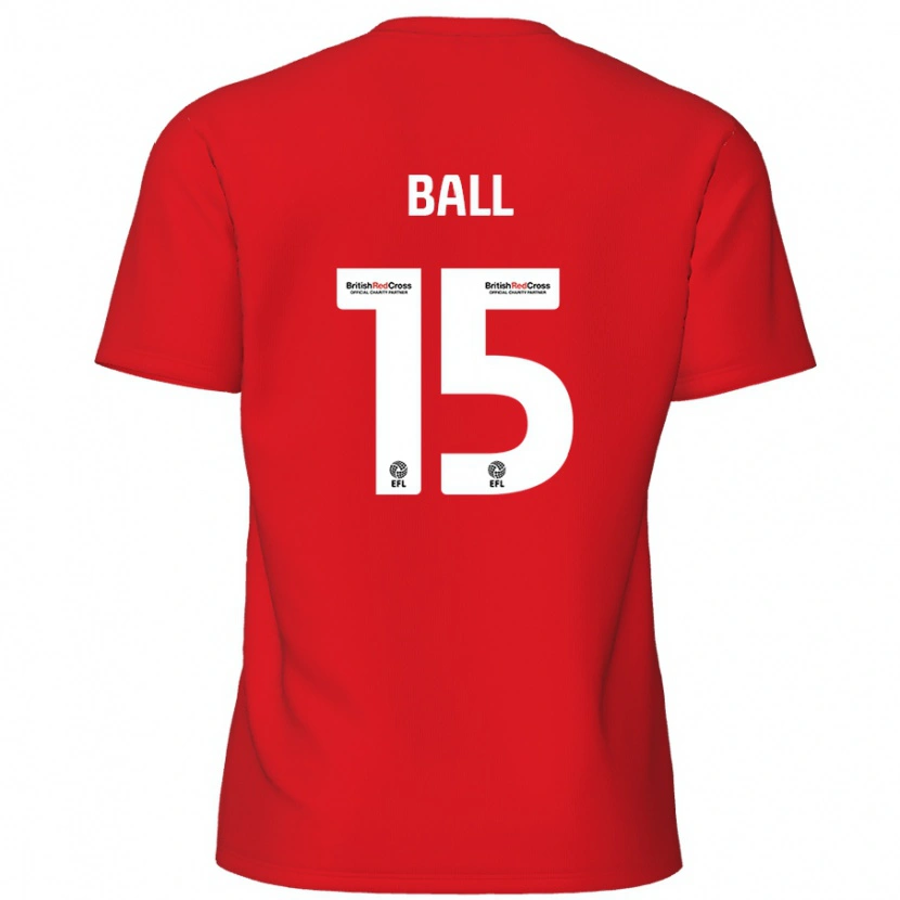 Danxen Uomo Maglia Dominic Ball #15 Rosso Kit Gara Home 2024/25 Maglietta