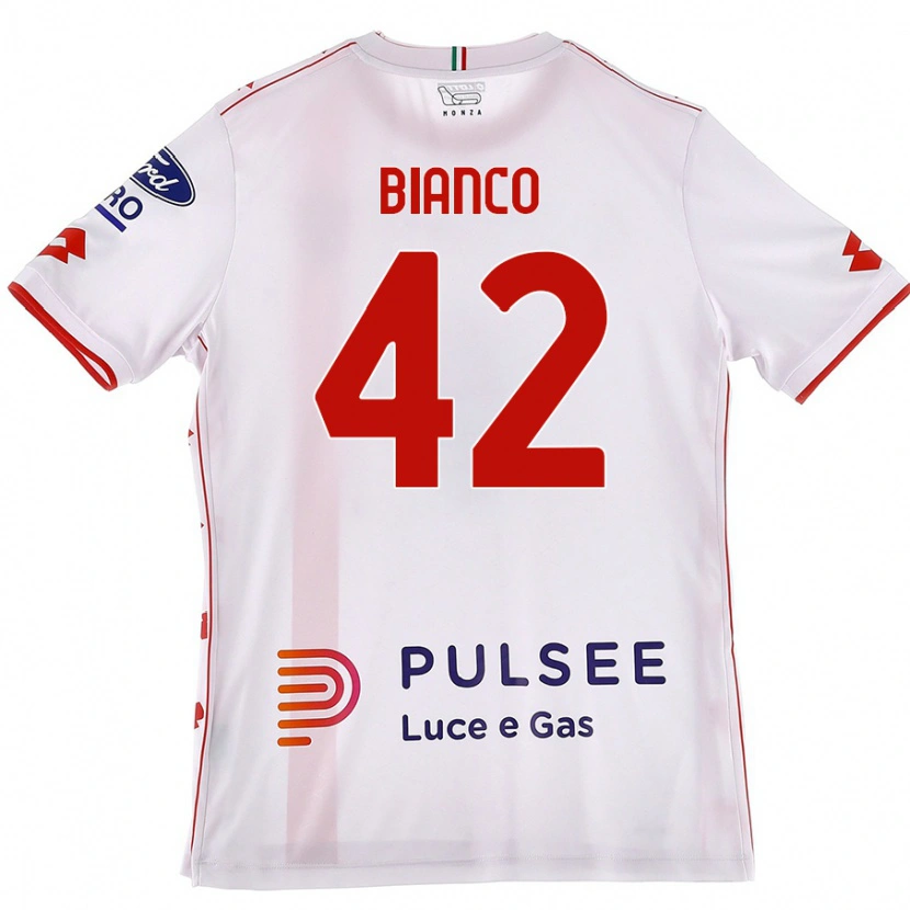 Danxen Uomo Maglia Alessandro Bianco Rosso #42 Bianco Rosso Kit Gara Away 2024/25 Maglietta
