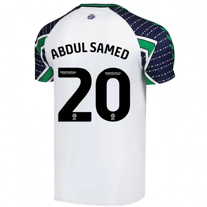 Danxen Uomo Maglia Salis Abdul Samed #20 Bianco Kit Gara Away 2024/25 Maglietta