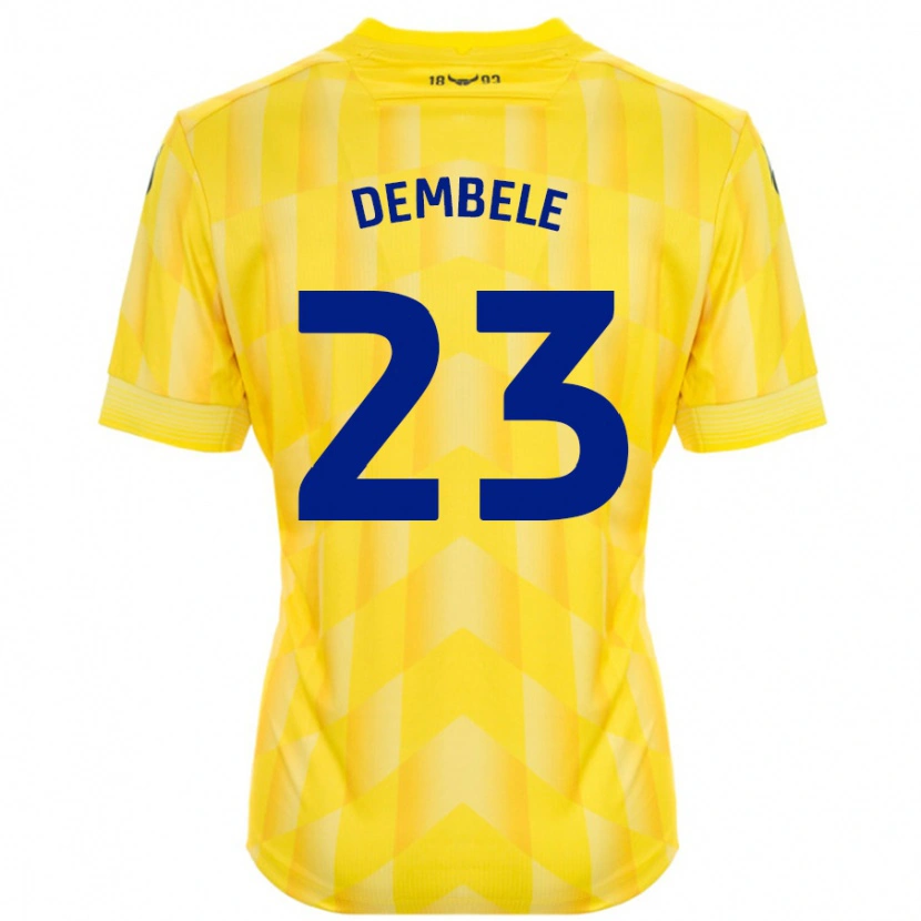 Danxen Uomo Maglia Siriki Dembélé #23 Giallo Kit Gara Home 2024/25 Maglietta