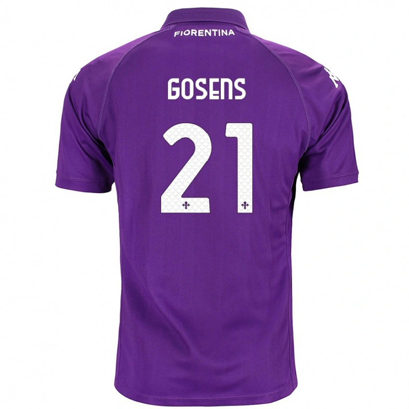 Danxen Uomo Maglia Robin Gosens #21 Viola Kit Gara Home 2024/25 Maglietta