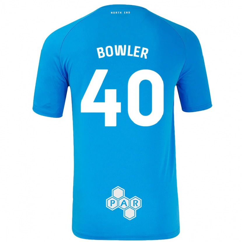 Danxen Uomo Maglia Josh Bowler #40 Azzurro Kit Gara Away 2024/25 Maglietta