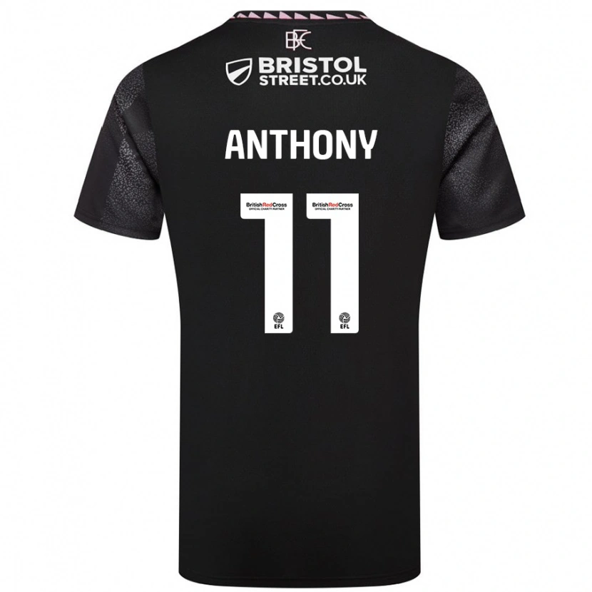 Danxen Uomo Maglia Jaidon Anthony #11 Nero Kit Gara Away 2024/25 Maglietta