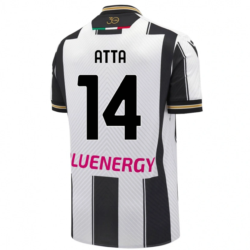 Danxen Uomo Maglia Arthur Atta #14 Bianco Nero Kit Gara Home 2024/25 Maglietta