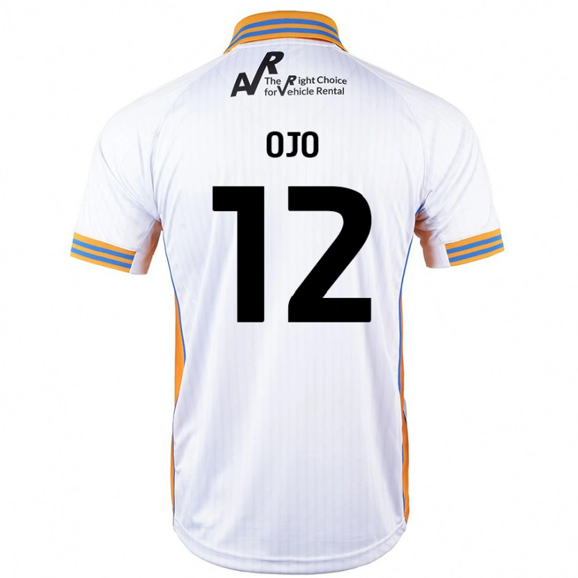 Danxen Uomo Maglia Funso Ojo #12 Bianco Kit Gara Away 2024/25 Maglietta