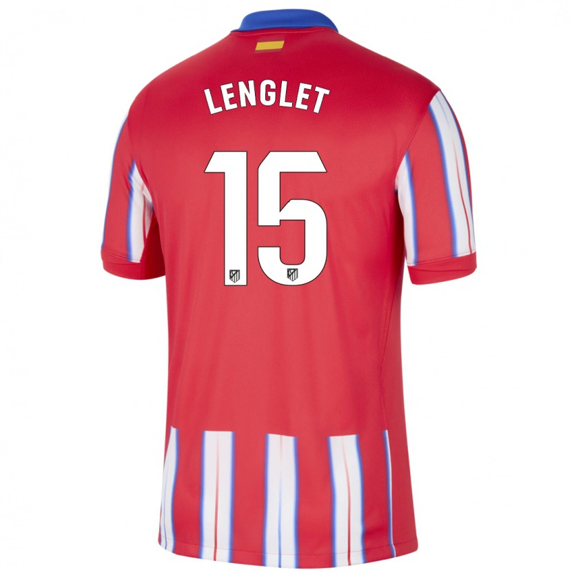 Danxen Donna Maglia Clément Lenglet #15 Rosso Bianco Blu Kit Gara Home 2024/25 Maglietta