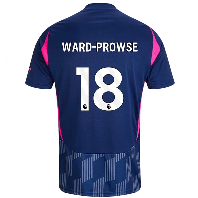 Danxen Donna Maglia James Ward-Prowse #18 Blu Royal Rosa Kit Gara Away 2024/25 Maglietta