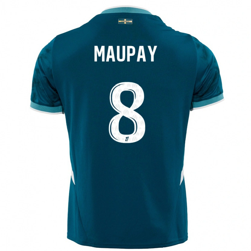 Danxen Donna Maglia Neal Maupay #8 Turchese Blu Kit Gara Away 2024/25 Maglietta