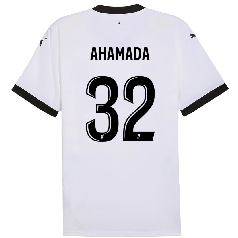 Danxen Donna Maglia Naouirou Ahamada #32 Bianco Nero Kit Gara Away 2024/25 Maglietta