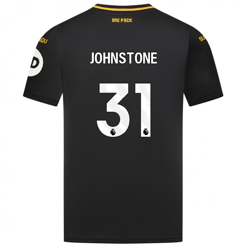 Danxen Donna Maglia Sam Johnstone #31 Nero Kit Gara Away 2024/25 Maglietta