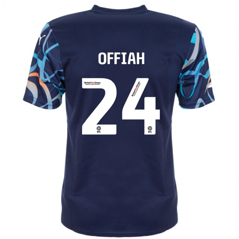 Danxen Donna Maglia Odel Offiah #24 Blu Navy Kit Gara Away 2024/25 Maglietta