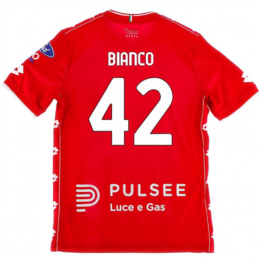 Danxen Donna Maglia Alessandro Bianco #42 Rosso Bianco Kit Gara Home 2024/25 Maglietta