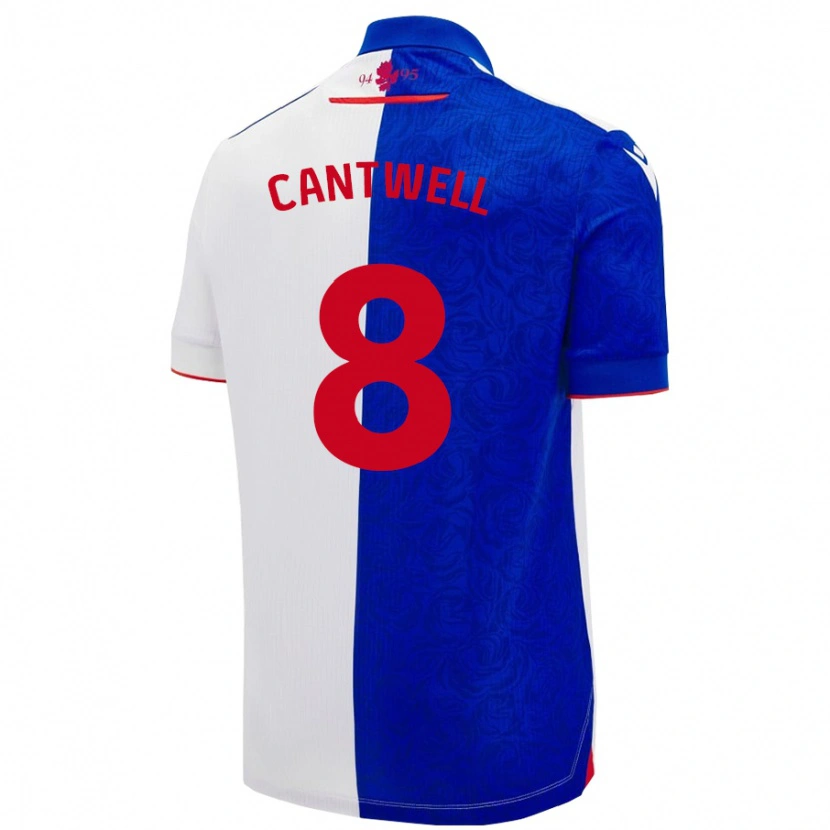 Danxen Donna Maglia Todd Cantwell #8 Azzurro Bianco Kit Gara Home 2024/25 Maglietta