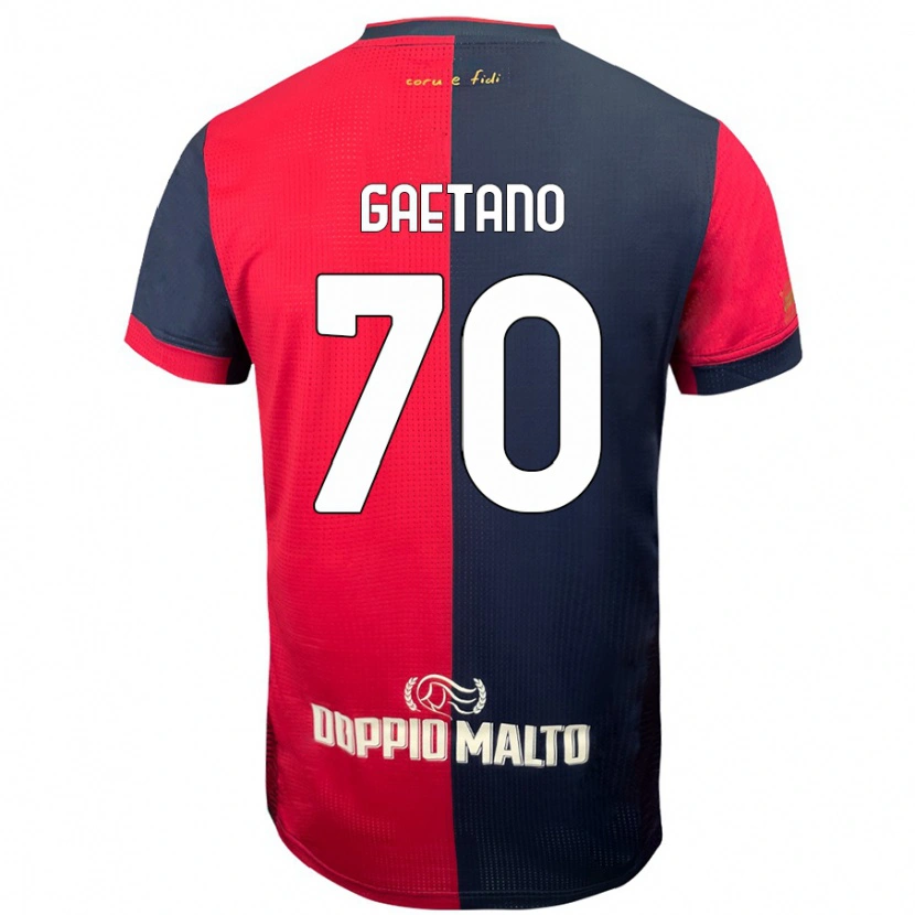 Danxen Donna Maglia Gianluca Gaetano #70 Rosso Blu Più Scuro Kit Gara Home 2024/25 Maglietta